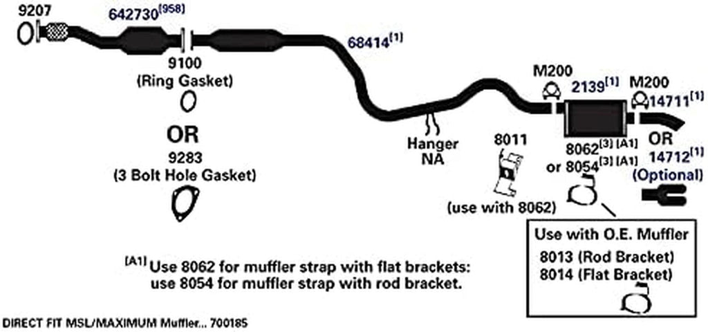 8054 Exhaust Bracket