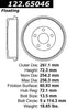 Centric Brake Drum for Escape, Tribute, Mariner 122.65046
