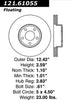 Front Disc Brake Rotor for Crown Victoria, Town Car, Grand Marquis (121.61055)