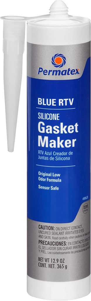 Permatex 80628 Sensor-Safe Blue RTV Silicone Gasket Maker, 12.9 Oz.