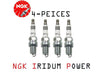 NGK BPR6EIX SPARK PLUG IRIDIUM POWER 4-PEICES (6637)
