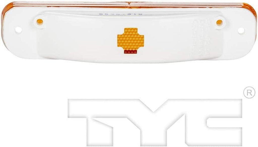 For GMC Jimmy Side Marker Light Assembly 1978 1979 1980 R=L Single Piece W/ Chrome Trim Plastic Amber Halogen DOT for GM2550108| 18-1198-6