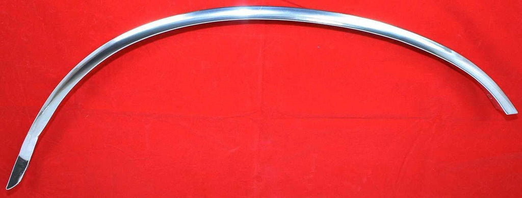 Front, Driver and Passenger Side Fender Trim Set of 2 Compatible with 1987-1996 Ford F-150, 1987-1996 F-250, 1987-1997 F-350 & 1987-1991 Bronco Chrome