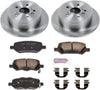 KOE5867 Autospecialty Rear Replacement Brake Kit-Oe Brake Rotors & Ceramic Brake Pads