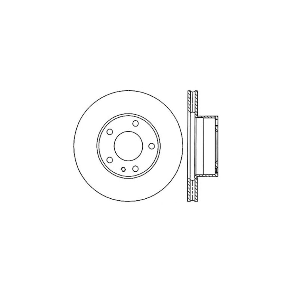 Centric Front Disc Brake Rotor for 735I, L7, 733I (121.34009)