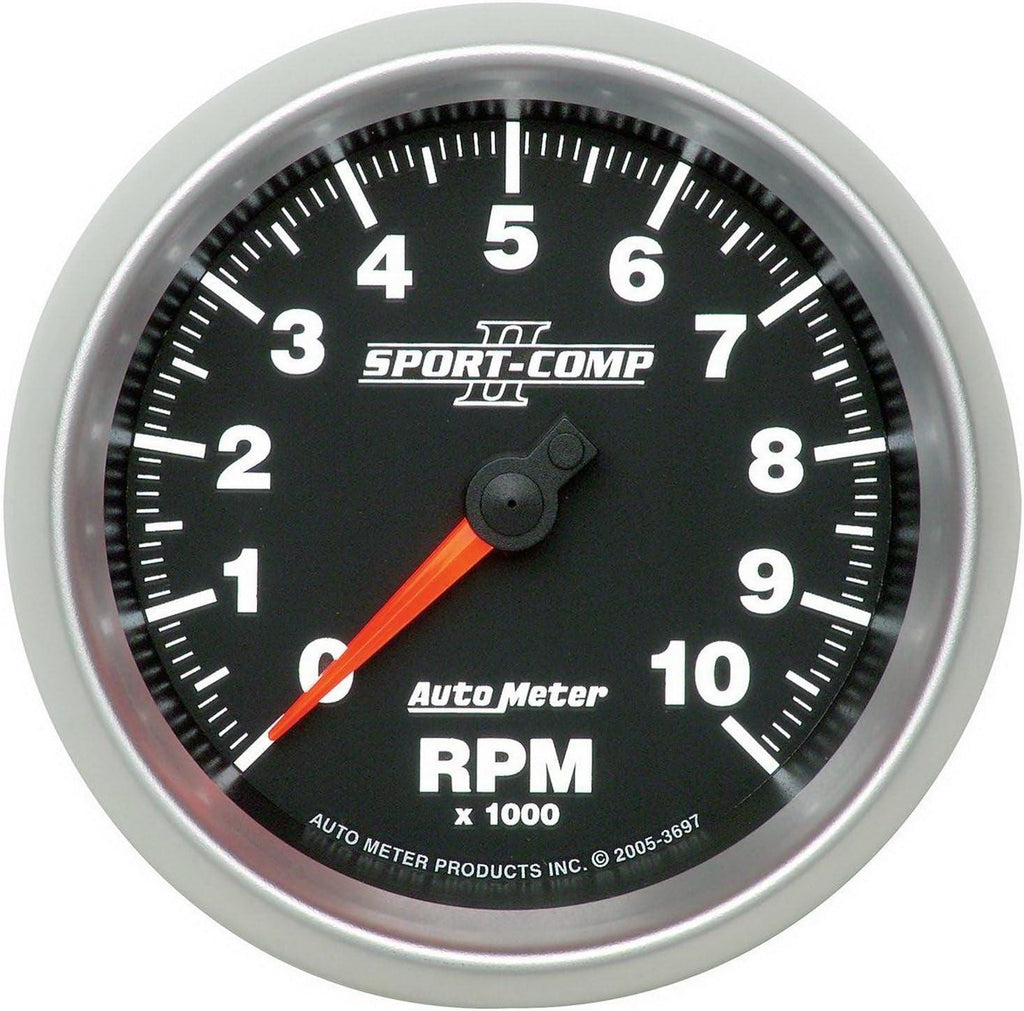 3697 Sport-Comp II 3-3/8" 10000 RPM In-Dash Tachometer