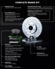 R1 Concepts Front Brakes and Rotors Kit |Front Brake Pads| Brake Rotors and Pads| Peformance Sport Brake Pads and Rotors |Hardware|Fits 2008-2019 Pontiac Vibe; Scion Xd; Toyota Corolla, Matrix