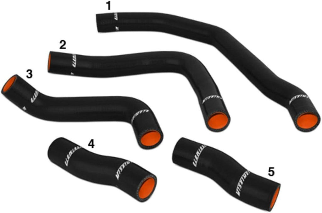 MMHOSE-MR2-90BK Silicone Radiator Hose Kit Compatible with Toyota MR-2 1990-1997 Black