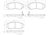Front Disc Brake Pad Set for Passport, RDX, Odyssey, Cr-V+More (P28068N)