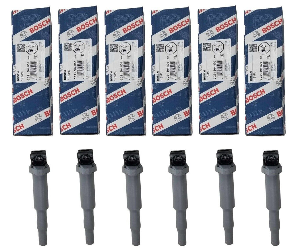 For BMW E82 F30 E90 E92 E93 330Xi X3 X6 Set of 6 Bosch Direct Ignition Coils