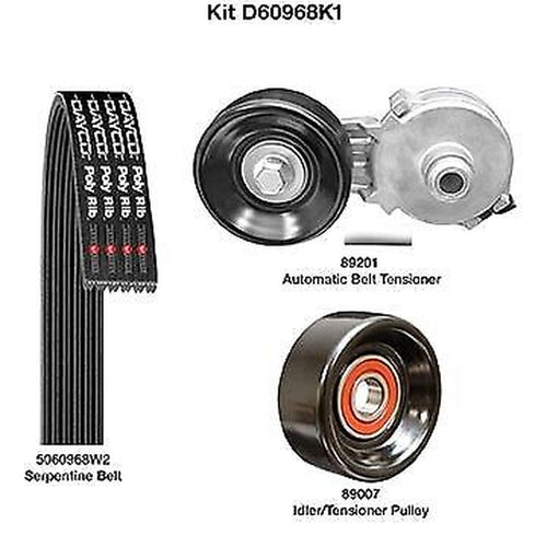 Serpentine Belt Drive Component Kit for Hummer, C1500+More D60968K1