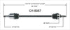 CH-8087 CV Axle Shaft