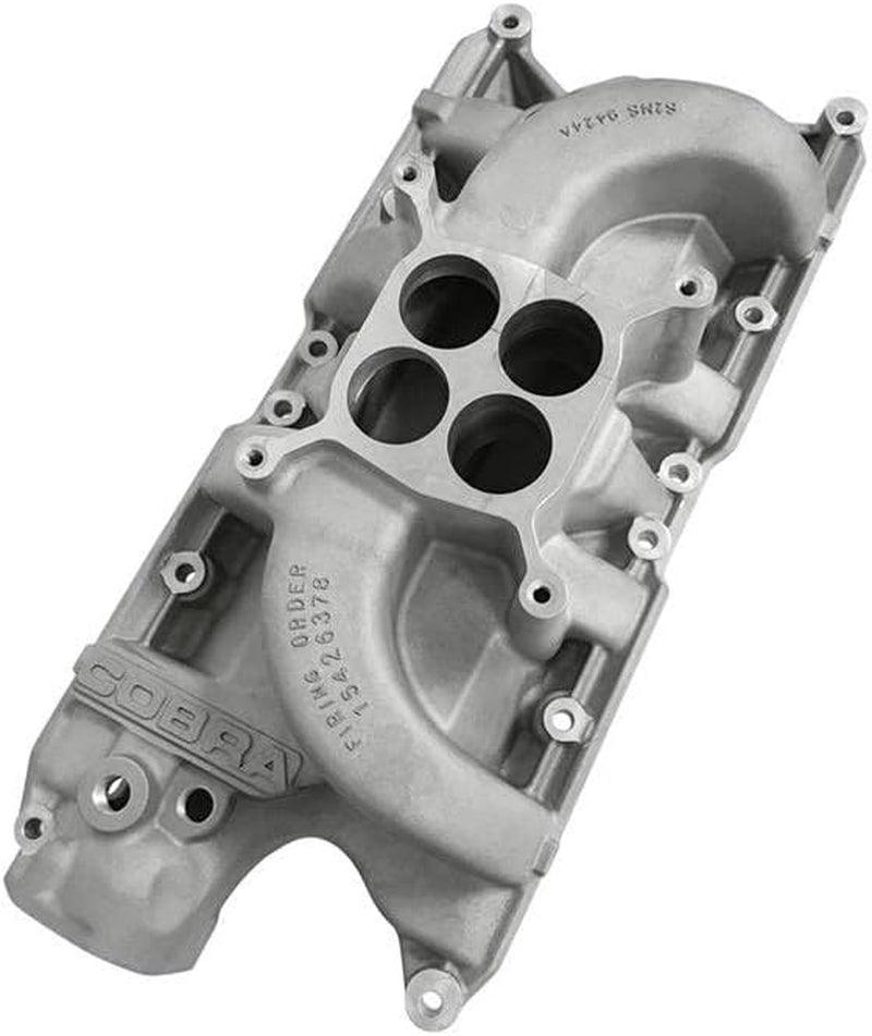 S2MS-9424-C Aluminum Dual Plane Intake Manifold Cobra Lettering