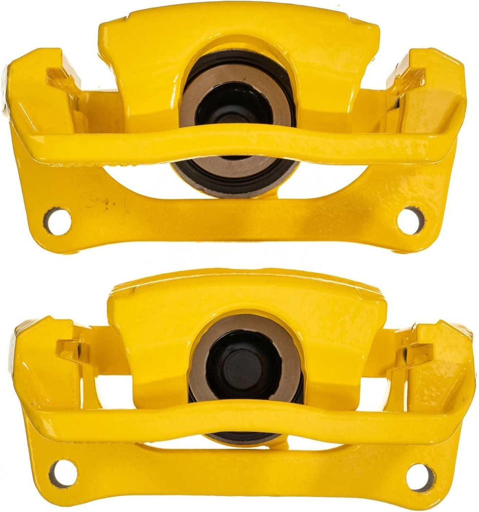 Power Stop Rear S5396YLW Pair of High-Temp Yellow Powder Coated Calipers