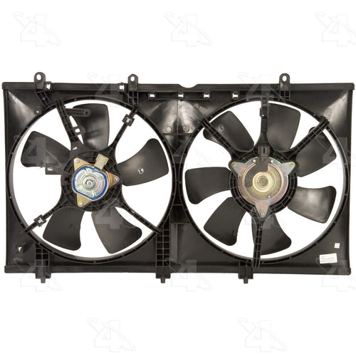 Four Seasons Dual Radiator and Condenser Fan Assembly for 02-07 Lancer 76163