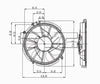 TYC A/C Condenser Fan Assembly for Taurus, Sable 610310