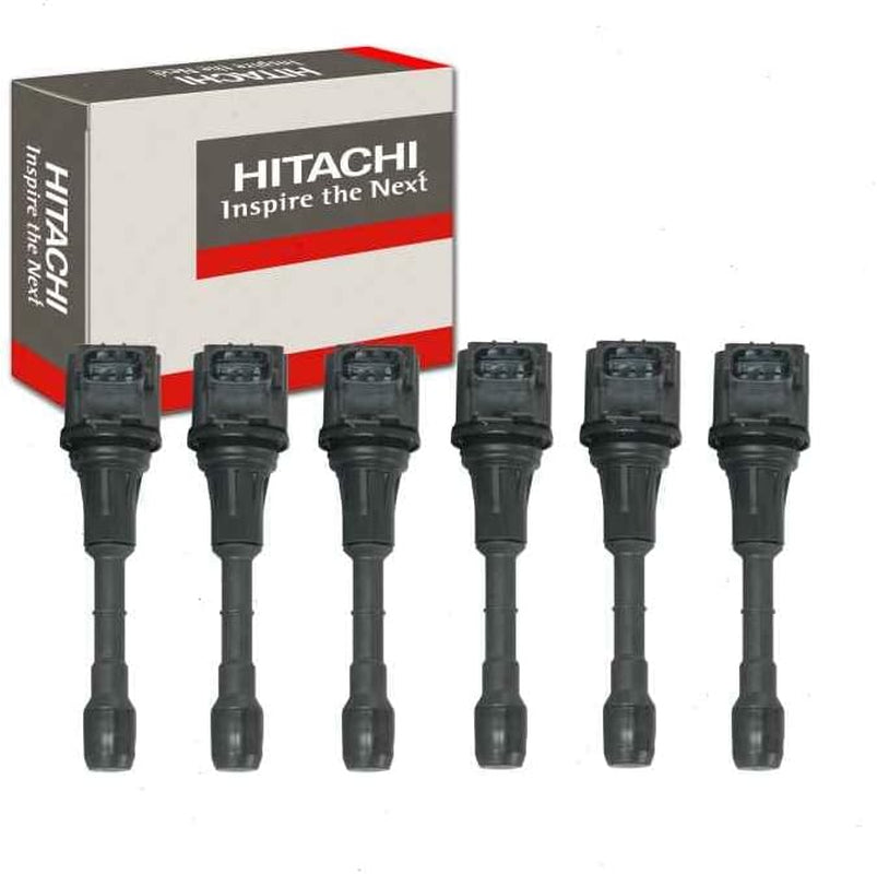 6 Pc Hitachi Ignition Coils Compatible with Infiniti G35 3.5L V6 2007-2008