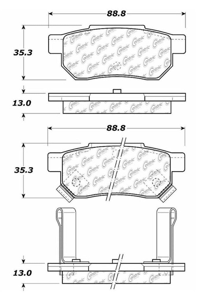 Front Disc Brake Pad for City, Fit, Integra, Civic+More (103.03740)