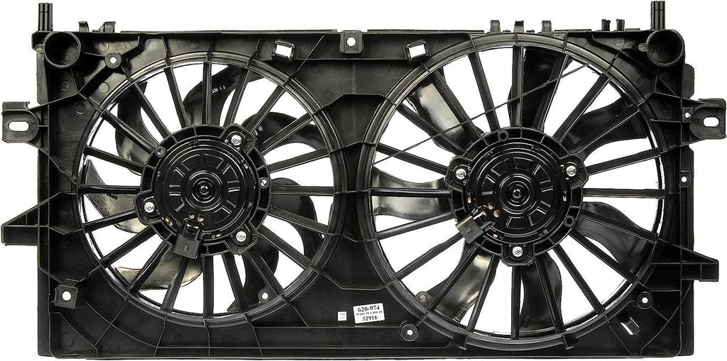 Dorman 620-974 Engine Cooling Fan Assembly Compatible with Select Buick/Chevrolet/Pontiac Models, Black