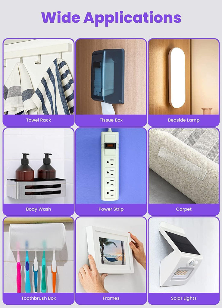 Double Sided Mounting Tape Removable 1.18" X 198”, Clear & Tough Nano Double Sided Tape Heavy Duty, Multipurpose Tape Picture Hanging Strip Adhesive Poster Carpet Tape