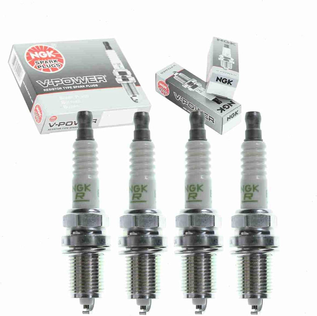 4 Pc NGK V-Power Spark Plugs Compatible with Toyota RAV4 2.0L L4 1997-2000