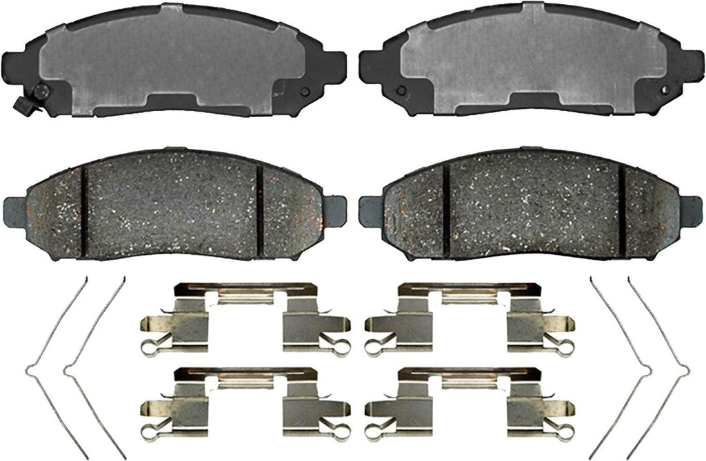 Premium  Specialty Truck & SUV Replacement Front Disc Brake Pad Set for Select Nissan Frontier/Leaf/Nv200/Pathfinder/Xterra, Chevrolet City Express and Suzuki Equator Model Years (SP1094TRH)
