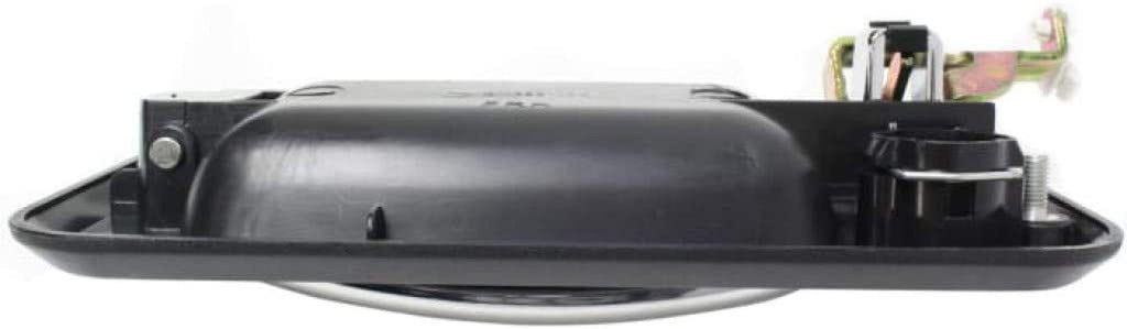 for Hummer H2 Exterior Door Handle Front, Passenger Side Black Bezel with Chrome Lever 2003-2009 | with Key Hole | Trim: Base | HU1311101 | 15104791