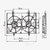 Dual Radiator and Condenser Fan Assembly