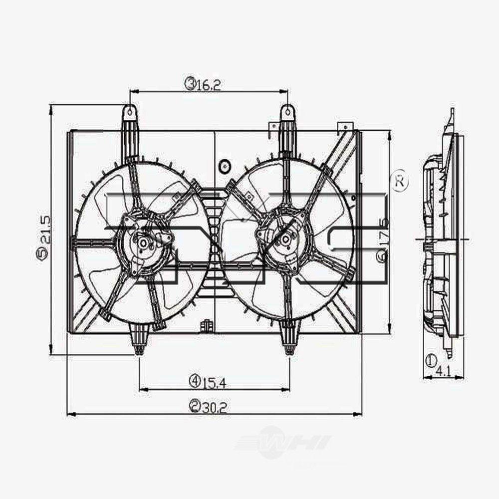 Dual Radiator and Condenser Fan Assembly