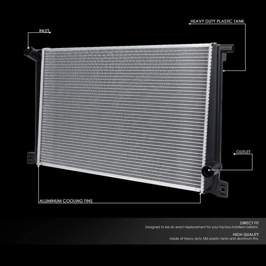 OEM-RA-13167 OE Style Aluminum Core Radiator Compatible with 07-15 Mini Cooper Base Naturally Aspirated AT/MT