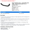 Upper Radiator Hose - Compatible with 1998 - 2001 Mazda B2500 2.5L 4-Cylinder GAS 1999 2000