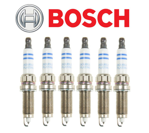 6 Spark Plug Set Platinum Bosch for BMW 6 Cyl 1 3 4 5 6 7 X1 X3 X4 X5 X6)
