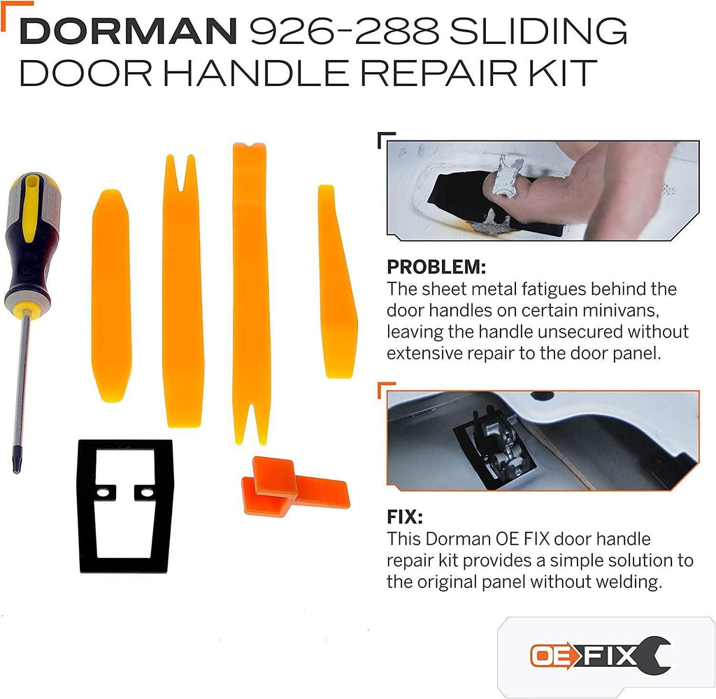 Dorman 926-288 Sliding Door Handle Bracket Compatible with Select Chrysler / Dodge Models (OE FIX)