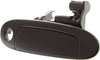 Aftermarket Front Exterior Door Handle Compatible with 2000-2005 Toyota Echo Smooth Black, with Keyhole, Set of 2, Driver and Passenger Side