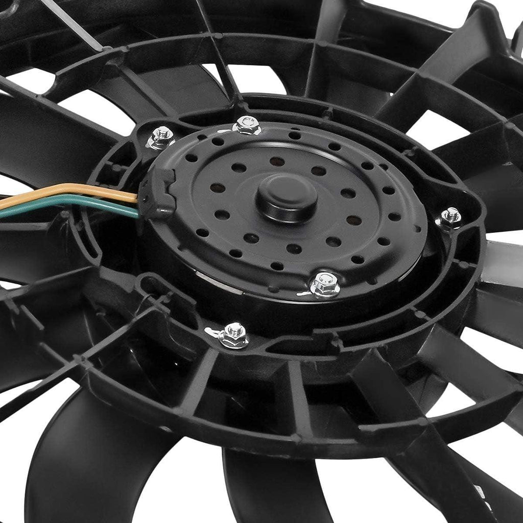 OEM-RF-0293 Factory Style Radiator Cooling Fan Assembly Cooling Efficiency Improved Direct Replacement [Compatible with 2002-2008 A4 1. 8T 2. 0T], Black