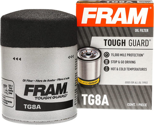 Tough Guard Replacement Oil Filter TG8A, Designed for Interval Full-Flow Changes Lasting up to 15K Miles