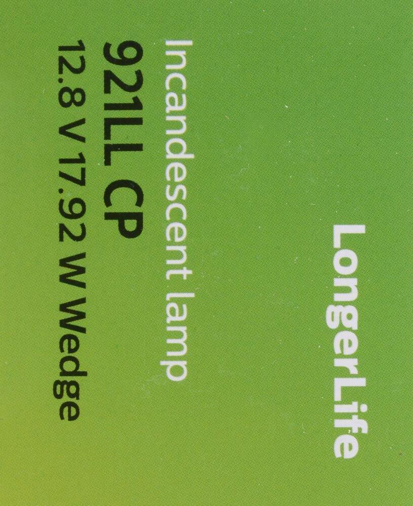 Philips 921LLCP Philips LongerLife Miniature 921LL - greatparts